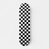 Muster für Schwarz-weiße geprüfte Karo Skateboard (Vorne)
