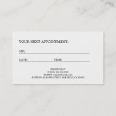 Muster für Schwarz-weiße Logobestellung in der Wer Terminkarte (Rückseite)