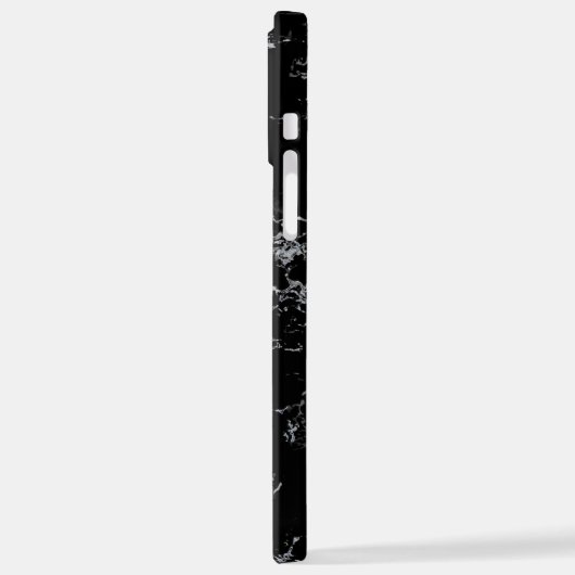 Muster für Schwarz-weiße Marmorstäbchen iPhone Hülle (Linke Seite)