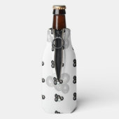 Muster für Schwarz-weiße Rasenbögen, Flaschenkühler (Flasche Rückseite)