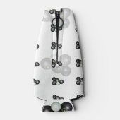 Muster für Schwarz-weiße Rasenbögen, Flaschenkühler (Rückseite)