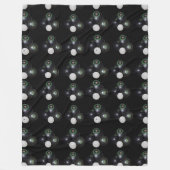 Muster für Schwarz-weiße Rasenbögen, Fleecedecke (Vorderseite)