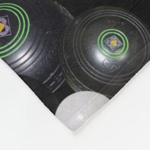 Muster für Schwarz-weiße Rasenbögen, Fleecedecke