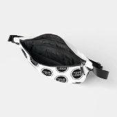 Muster für Schwarz-weiße Werbemarken Bauchtasche (Offen)