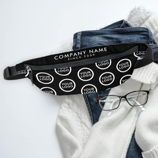 Muster für Schwarz-weiße Werbemarken Bauchtasche