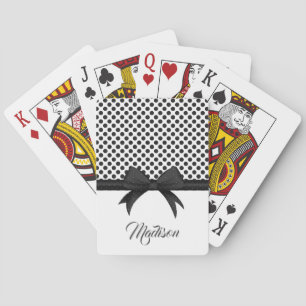 Muster für schwarze Bögen und Punkte Spielkarten