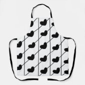 Muster für schwarze Herzen Schürze (Vorderseite)