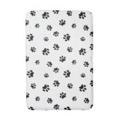 Muster für schwarze Paws Badematte (Vorderseite Vertikal)