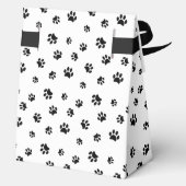 Muster für schwarze Paws Geschenkschachtel (Rückseite)