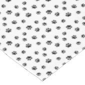 Muster für schwarze Paws Tischdecke (Schrägansicht)
