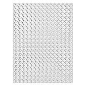 Muster für schwarze Paws Tischdecke (Vorderseite)