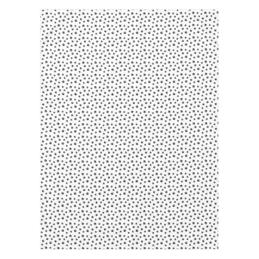 Muster für schwarze Paws Tischdecke (Vorderseite)