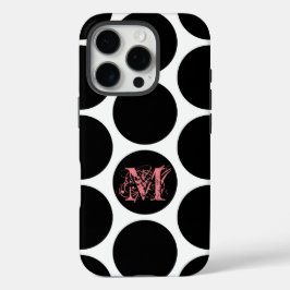 Muster für schwarze Punkte - Benutzerdefiniertes e iPhone 16 Pro Hülle