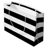 Muster für schwarze Streifen {Wahl der Hintergrund Große Geschenktüte (Rückseite Schrägansicht)