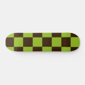 Muster für schwarze und grüne Quadrate Skateboard (Horizontal)