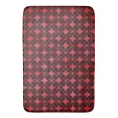 Muster für schwarze und rote Diamantketten Badematte (Vorderseite Vertikal)