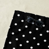 Muster für schwarze und rote Punkte Strandtuch (Beispiel)