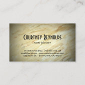 Muster für schwarze und weiße Damaskus im Retro-De Visitenkarte (Rückseite)