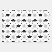 Muster für schwarze und weiße Graduierung Geschenkpapier Set (Vorderseite)