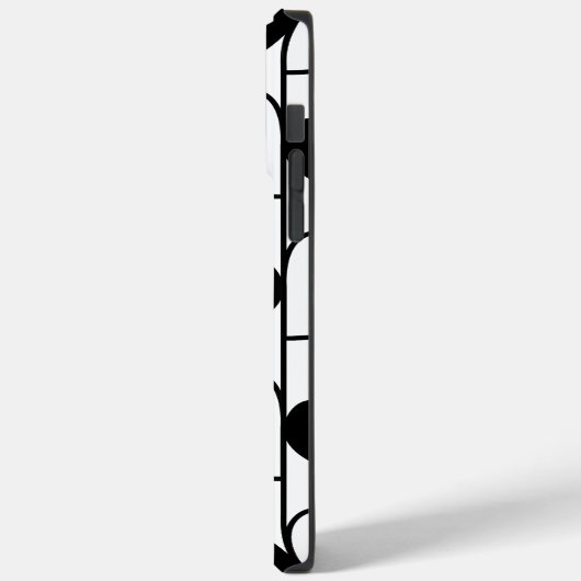 Muster für schwarze und weiße Herzen Case-Mate iPhone Hülle (Rückseite / Links)