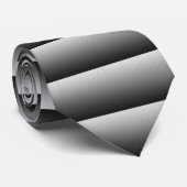 Muster für schwarze und weiße Reifenreifen Krawatte (Gerollt)