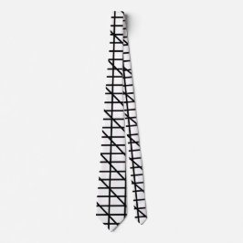 Muster für schwarze und weiße Streifen Krawatte