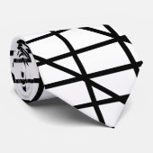 Muster für schwarze und weiße Streifen Krawatte (Gerollt)