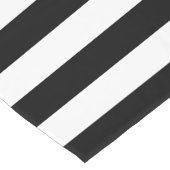 Muster für schwarze und weiße Streifen Kurzer Tischläufer (Ecke)