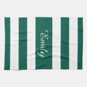 Muster für schwarze und weiße Streifen Name Geschirrtuch (Horizontal)