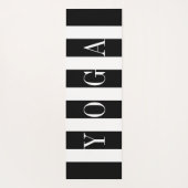 Muster für schwarze und weiße Streifen Yogamatte (Rückseite)