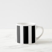 Muster für schwarze und weiße vertikale Streifen Espressotasse (Rechts)
