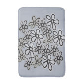 Muster für schwarze und weiße Wasserfarben Badematte (Vorderseite Vertikal)