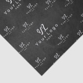 Muster für Schwarze Wasserfarben-Logo für Business Seidenpapier (Ausschnitt)