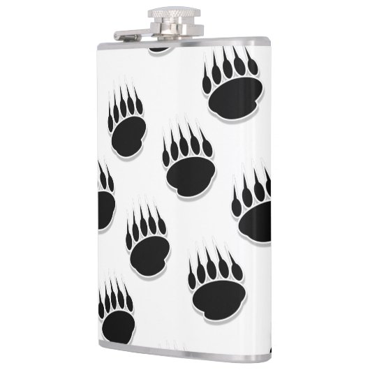 Muster für schwarzer Bär Flachmann (Links)