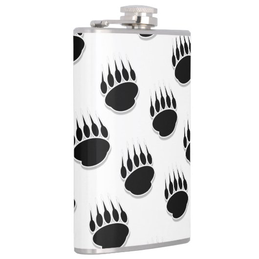 Muster für schwarzer Bär Flachmann (Rechts)