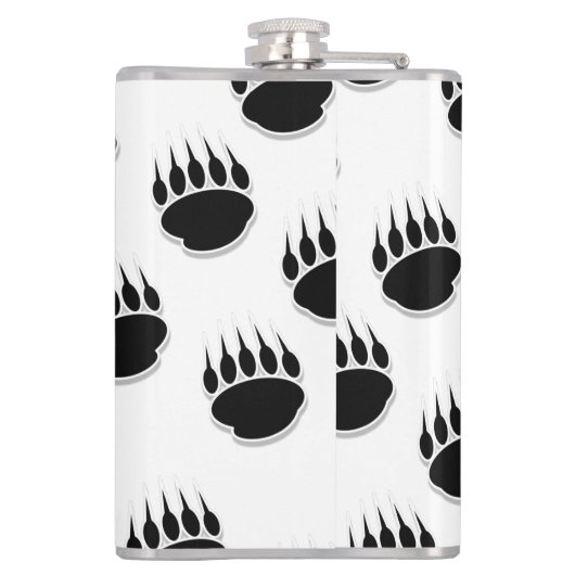 Muster für schwarzer Bär Flachmann (Rückseite)