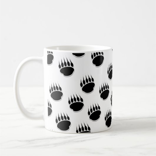 Muster für schwarzer Bär Kaffeetasse (Links)