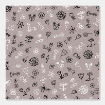 Muster für schwimmende Blume