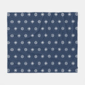 Muster für Seeschiffe Fleecedecke (Vorderseite (Horizontal))