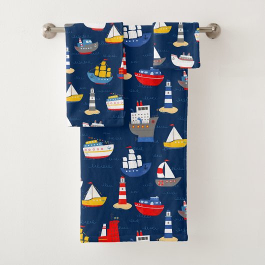 Muster für Seeschiffe und Boote Badhandtuch Set (Insitu)