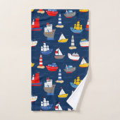 Muster für Seeschiffe und Boote Badhandtuch Set (Handtuch)