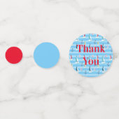 Muster für Segelboote Konfetti (Rückseiten)