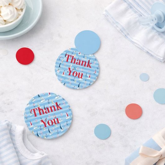 Muster für Segelboote Konfetti