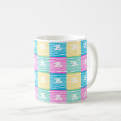 Muster für Segelschiffe Kaffeetasse (VorderseiteRechts)