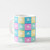 Muster für Segelschiffe Kaffeetasse (Vorderseite Links)