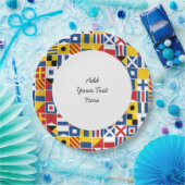 Muster für Signalflags Pappteller (Party)