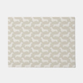 Muster für Silhouetten der Dackel | Dackel Hunde Fußmatte (Vorderseite)