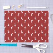 Muster für Silhouetten der drahthaarigen Dackel Seidenpapier (Handwerk)