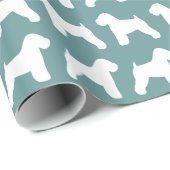 Muster für Silhouetten mit weichem Rad Geschenkpapier (Rolleneckpunkt)