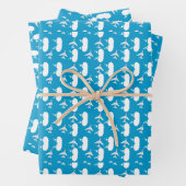 Muster für Sky Blue Airplane Geschenkpapier Set (Beispiel)